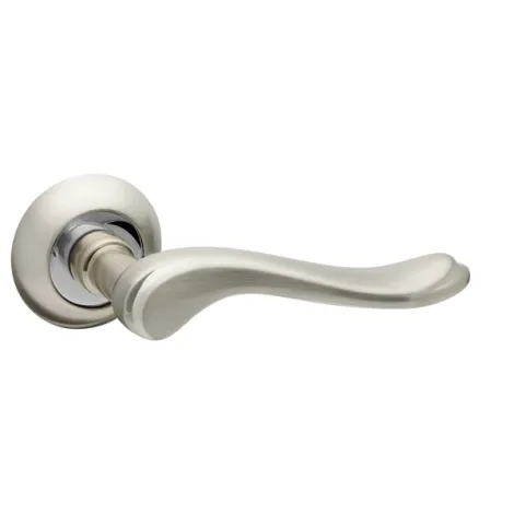 Дверная ручка на круглом основании Fuaro R.RM54.GRAZIA (GRAZIA RM) SN/CP-3 матовый никель/хром