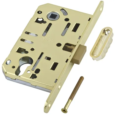 Замок магнитный под цилиндровый механизм AGB MEDIANA POLARIS B06103.50.03.640 с ответной планкой латунь