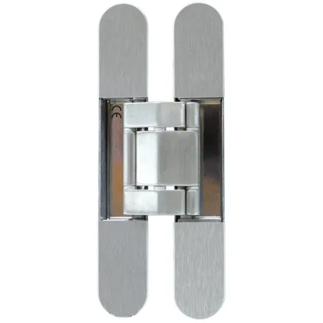 Петля универсальная скрытой установки Kubica 7120 DXSX, EA 140кг стальной эффект