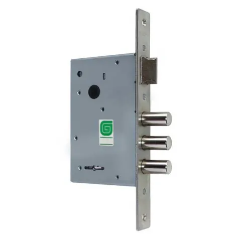 Замок врезной Guardian сувальдный с защёлкой ЗВ 10.11, 4 кл. (длинный кл. 60 мм) /128:3344/