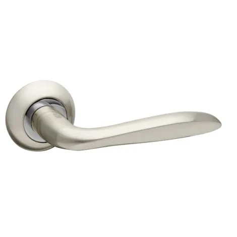 Дверная ручка на круглом основании Fuaro R.RM54.FANTASIA (FANTASIA RM) SN/CP-3 матовый никель/хром