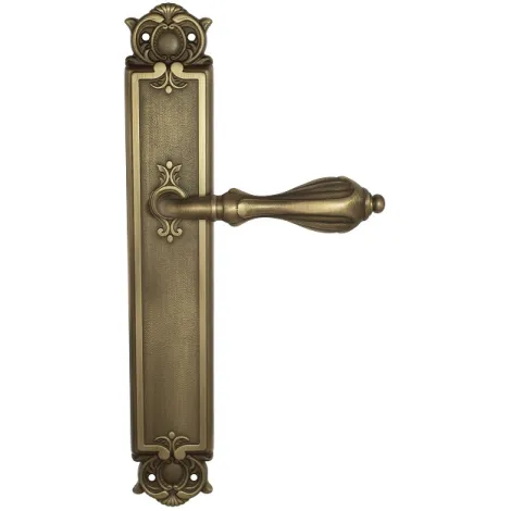 Дверная ручка Venezia \"ANAFESTO\" на планке PL97 матовая бронза