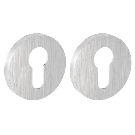 Накладка на цилиндр на круглом основании Fuaro ET.R.SLR52 SSC-16 сатинированный хром