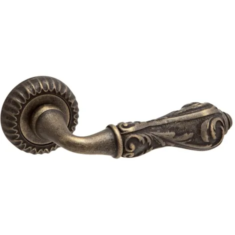 Дверная ручка на круглой розетке д.51 мм Sicma San Marco 168.BF.18 античная бронза