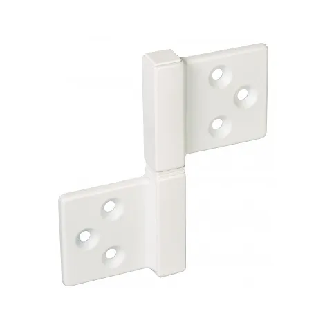 Петля накладная без врезки универсальная разборная Fratelli Cattini 143Q 38-35 BI матовый белый