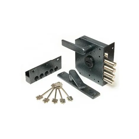 Замок накладной Эталон-НР (левый), 5 кл. черный