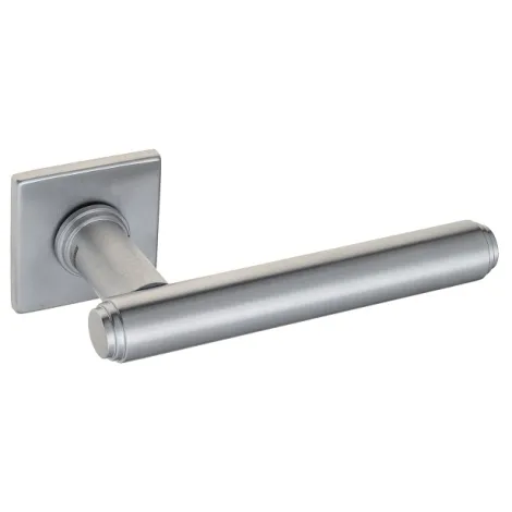 Дверная ручка на квадратном основании Venezia \"Exa\" FSS матовый хром