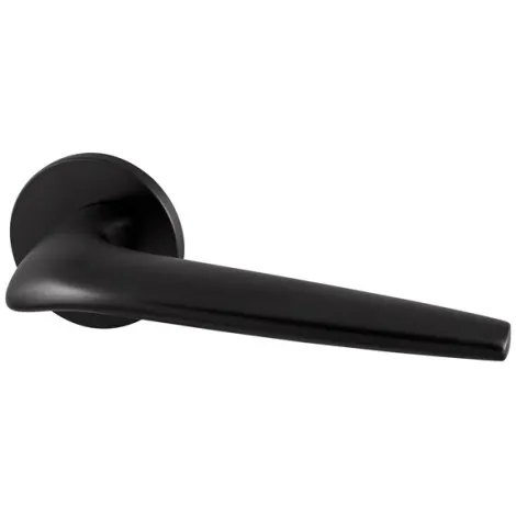 Дверная ручка на круглом основании Armadillo TWIN URS BL-26 Черный