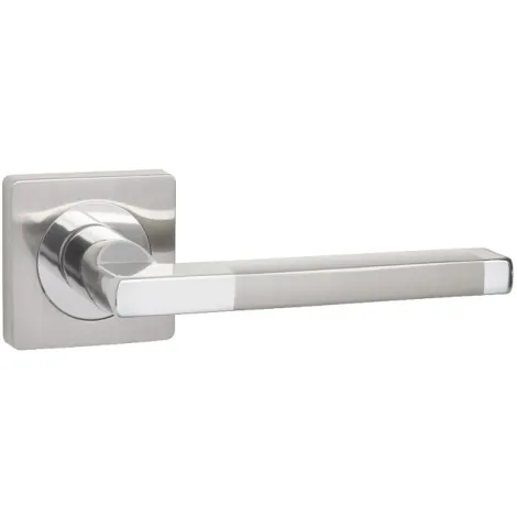 Ручка раздельная на квадратном основании Ajax K.JK51.POLO (POLO JK) SN/CP-3 матовый никель/хром