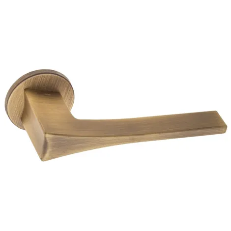 Дверная ручка на круглом основании Fratelli Cattini \"OSSIS\" 7FS-BY матовая бронза