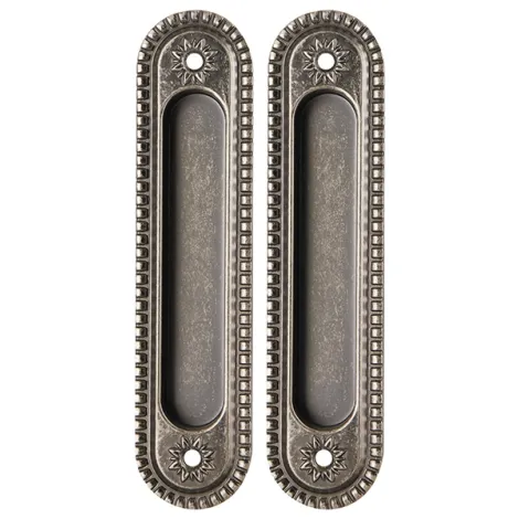 Ручка для раздвижных дверей Armadillo SH010 CL AS-9 античное серебро