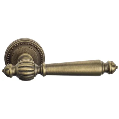 Дверная ручка на круглом основании Venezia \"PELLESTRINA\" D3 матовая бронза