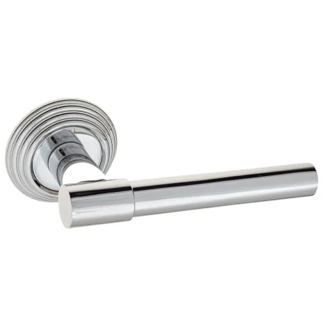 Дверная ручка на круглом основании Fratelli Cattini \"UNA\" D8-CR полированный хром