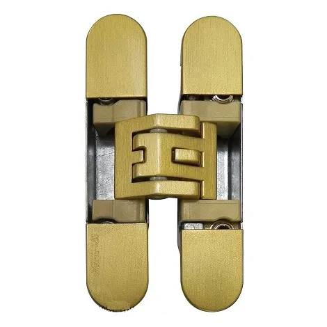 Петля универсальная самоцентрующаяся скрытой установки Kubica 6400 DXSX 45кг матовое золото