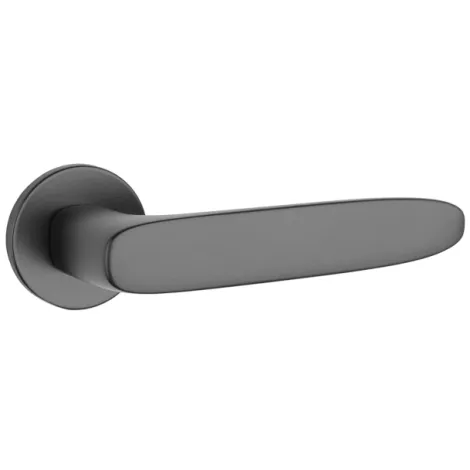 Дверная ручка на круглом основании APRILE ROSA R 7S BK черный