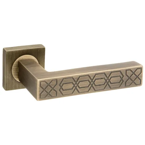 Дверная ручка на квадратной розетке Sicma 172.OY.ES.18 RQ бронза вестерн