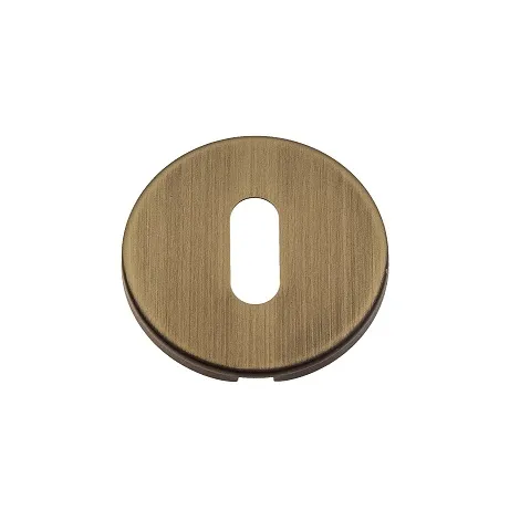 Накладка дверная под ключ буратино на круглом основании Venezia KEY-1 FSR матовая бронза 2 шт.