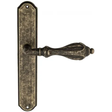 Дверная ручка Venezia \"ANAFESTO\" на планке PL02 античная бронза