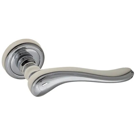 Дверная ручка на круглом основании Fratelli Cattini \"LAVERA\" D1-CR полированный хром