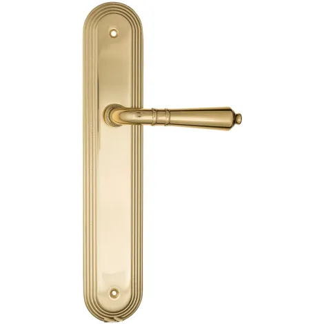Дверная ручка на планке Fratelli Cattini \"TOSCANA\" PL288-OLV полированная латунь