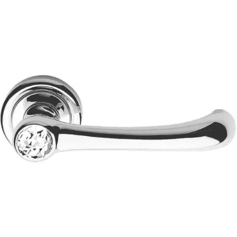 Дверная ручка на круглом основании Linea Cali IDEA 871/103 CR хром глянцевый/хрусталь SWAROVSKI