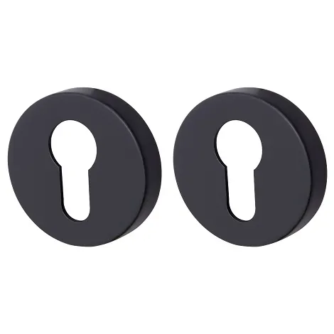 Накладка под цилиндр на круглом основании Armadillo ET URB BL-26 черный 2 шт.