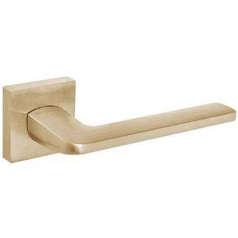 Дверная ручка на квадратном основании Fuaro K.DM51.FLOW (FLOW DM) SSG-39 сатинированное золото