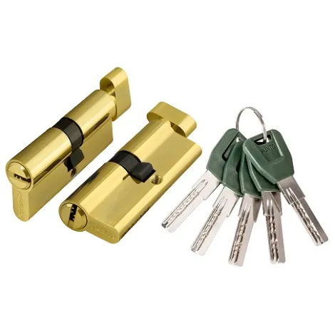 Цилиндровый механизм Punto (A202/80) A2002Knob80(35+10+35) с вертушкой PB латунь