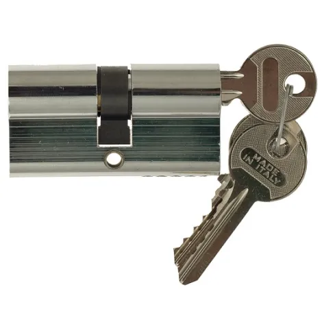 Цилиндровый механизм ключ-ключ Venezia 25/10/35 полированный хром