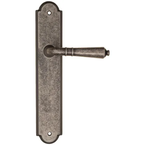 Дверная ручка на планке Fratelli Cattini \"TOSCANA\" PL257-IA античное серебро