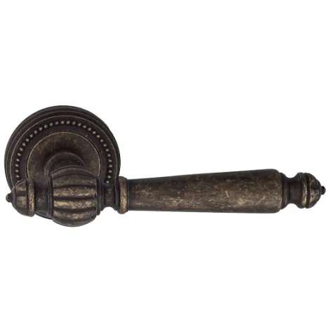 Дверная ручка на круглом основании Venezia \"PELLESTRINA\" D3 античная бронза