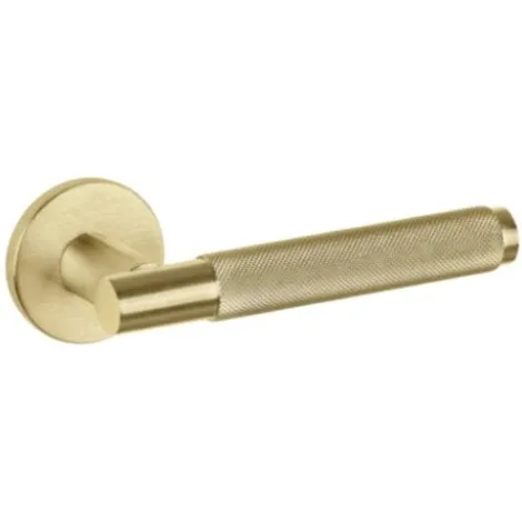 Дверная ручка на круглом основании Fimet Marion 1444/208 F02 матовая латунь