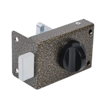 Замок накладной цилиндровый Omega ЗН1 бронза