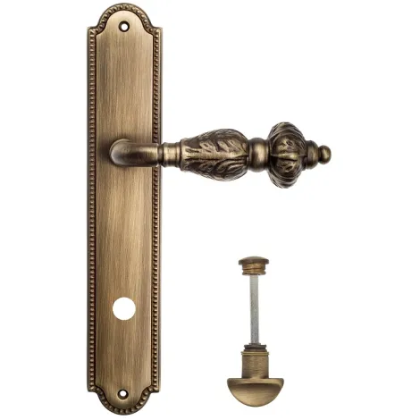 Дверная ручка Venezia \"LUCRECIA\" WC-2 на планке PL98 матовая бронза