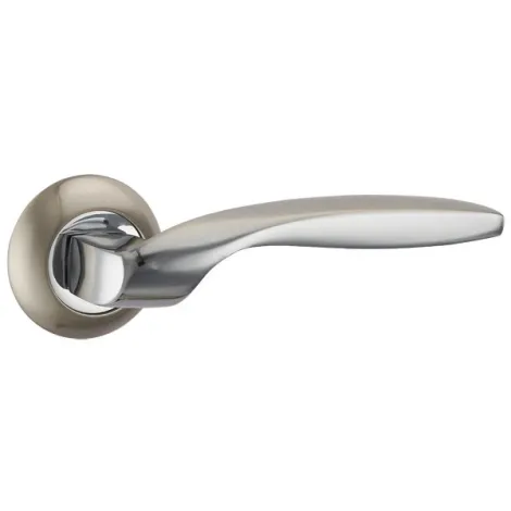 Дверная ручка на круглом основании Punto R.TL54.BOSTON (BOSTON TL) SN/CP-3 матовый никель/хром