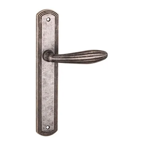 Дверная ручка Tupai на планке 1911 S-47 античное серебро