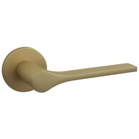 Дверная ручка на круглом основании Fimet London 1300/208 F02O матовая латунь