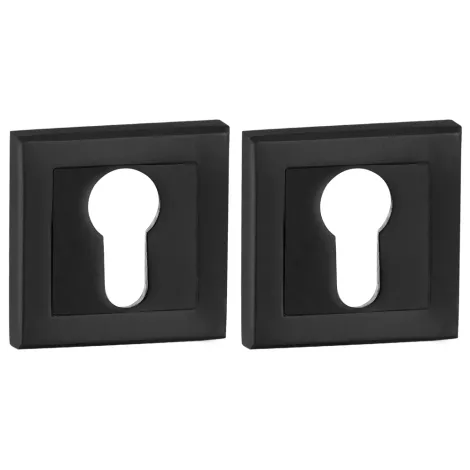 Накладка под цилиндр на квадратном основании Punto ET.K.QL52 (ET QL) BL-24 черный