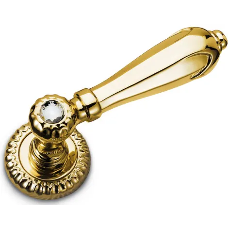 Дверная ручка на круглой розетке д.51 мм Sicma Pompei 149.OL.18 SW полированная латунь