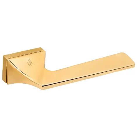 Дверная ручка на прямоугольном основании FANTOM \"Грация\" Gold золото