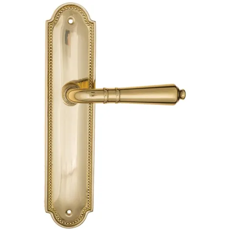 Дверная ручка на планке Fratelli Cattini \"TOSCANA\" PL248-OLV полированная латунь