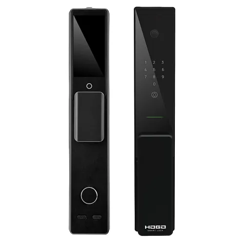 Замок врезной электронный Hogo V07 с распознаванием лица черный