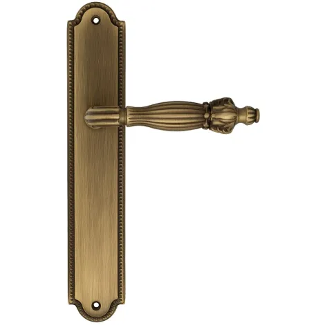 Дверная ручка Venezia \"OLIMPO\" на планке PL98 матовая бронза