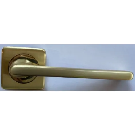 Дверная ручка на квадратном основании Pasini Trend 3731 матовая латунь