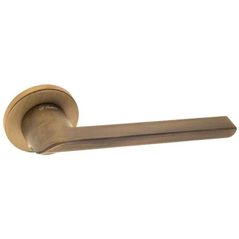 Дверная ручка на круглом основании Fratelli Cattini \"WOO\" 7FS-BY матовая бронза