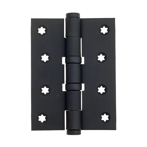 136NO403 Петля дверная универсальная с колпачком ALDEGHI PREMIUM 102x76x3 матовый черный