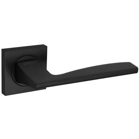 Дверная ручка на квадратном основании Fuaro K.KM52.ROCK (ROCK KM) BL-24 черный