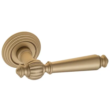 Дверная ручка на круглом основании Fratelli Cattini \"MARANI\" D8-BS матовая латунь