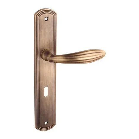 Дверная ручка Tupai на планке 1911 S WC-77 патина античная матовая