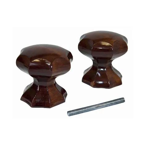 Ручка-кнопка Veles фигурная красное дерево
